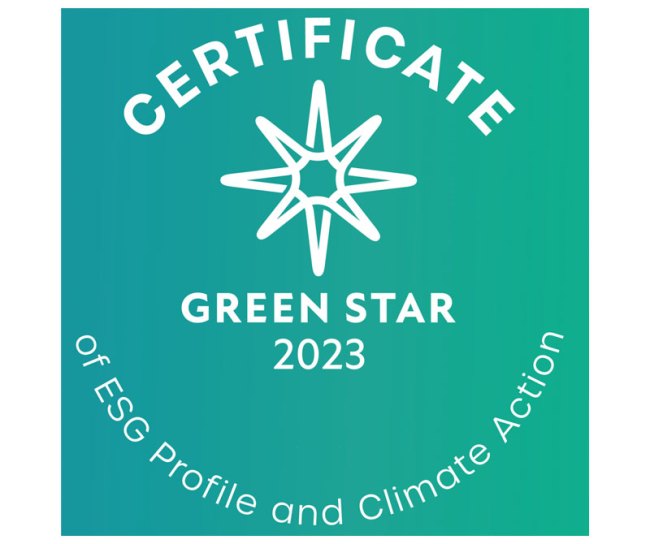 Certifikat "GREEN STAR"