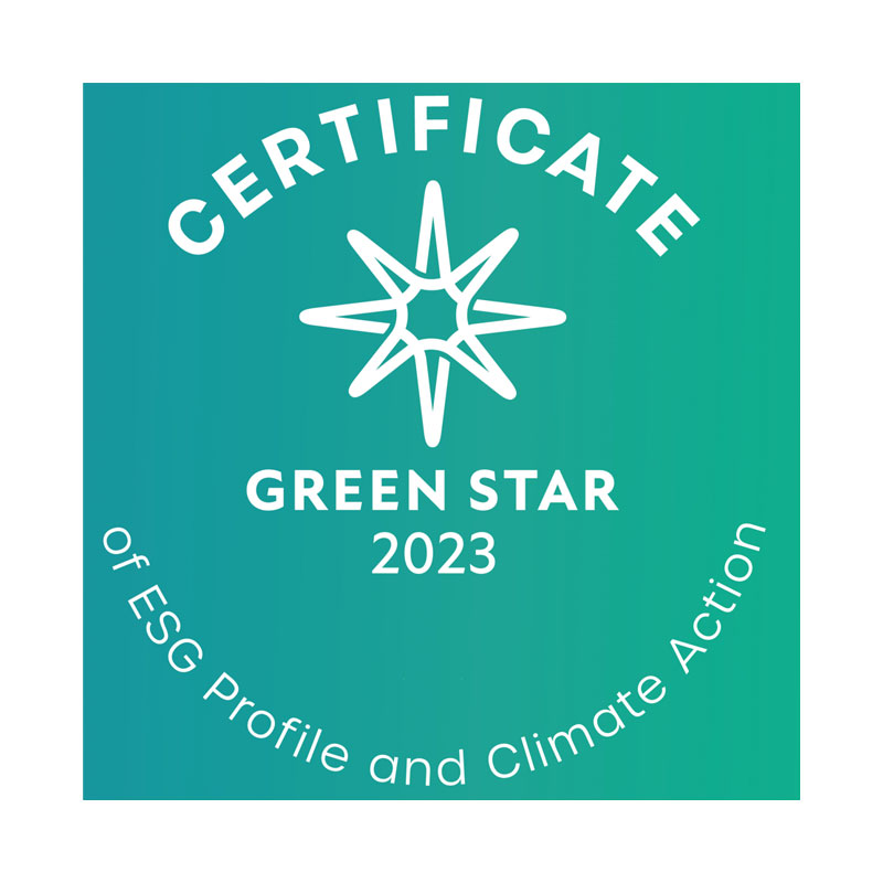 Certifikat "GREEN STAR"